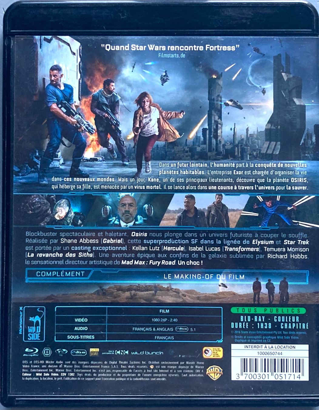 Tutti i DVDs: OSIRIS, LA NEUVIEME PLANETE – Usato da Poliez-Pittet venduto da Newtown-Records 1