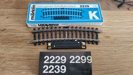 Märklin 2239 gebogenes Schaltgleis H0 AC OVP neu