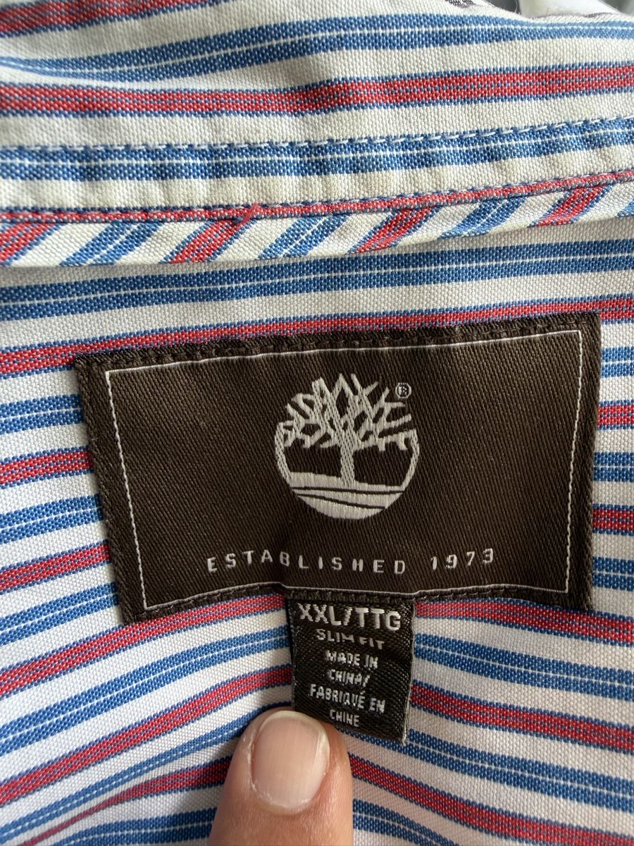 Timberland Camicie: Timberland Herrenhemd XXL gestreift – Usato da Zetzwil venduto da Xtz750