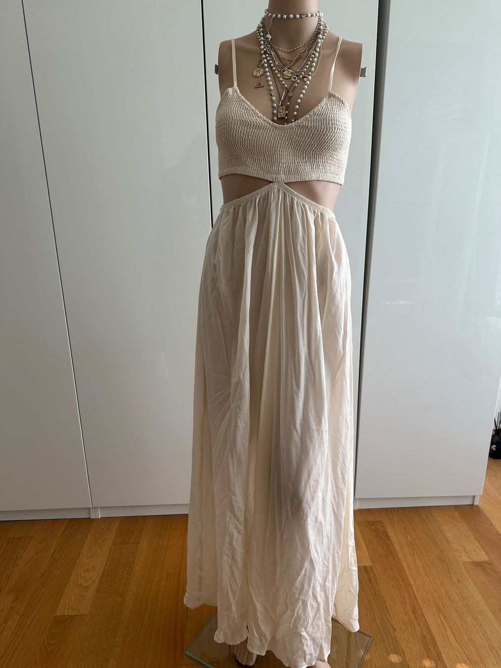 Vestiti: Sommer Maxikleid, creme, Gr. S – Nuovo e nell'imballaggio originale da Thalwil venduto da GerSutter