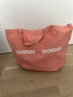 Trendige Samsøe Samsøe Stofftasche, Lachsfarben