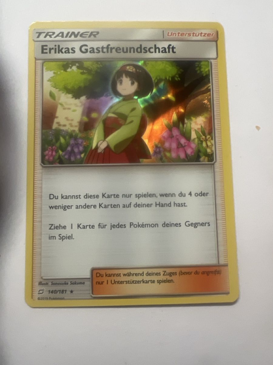 Pokémon Sammelbilder & Trading cards: Erikas Gastfreundschaft Pokémon  – Gebraucht aus Frauenfeld von mwguv