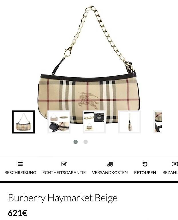 Burberry Borse da donna: Burberry Pochette Tasche – Usato da Kollbrunn venduto da datu80 2