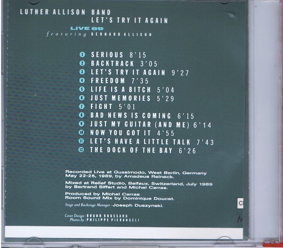 CDs: Luther Allison / Live '89: Let's Try It Again – D'occasion à Unterengstringen par Lastchance 1
