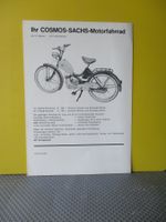 Originale Cosmos Sachs Motorfahrrad - Prospekt