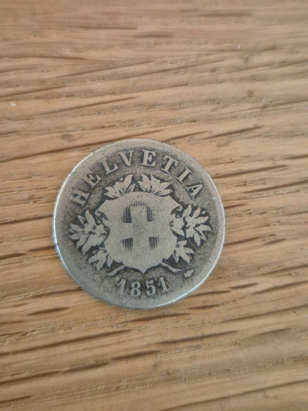 Tutti le monete: 20 Rappen 1851 - selten! – Usato da Mels venduto da Goldenfalcon