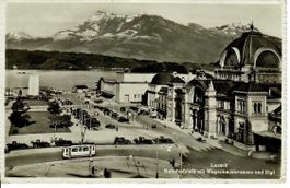 Luzern Bahnhofplatz 1948