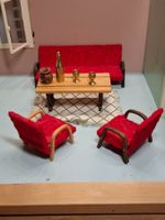 Puppenstube-Einrichtung Sofa + Tisch Vintage