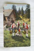 Appenzeller Sennen, Schelle schötte, Ziege, Alphütte, Tracht