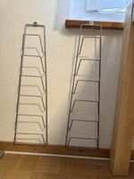 Prospekthalter Wand 2 Stk. Metall grau gebraucht