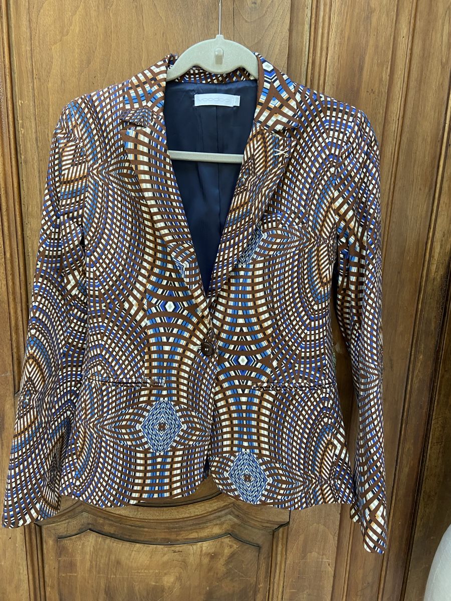 Giacche: Veste blazer Voodoo imprimé taille 38 superbe – Nuovo (secondo la descrizione) da St-Blaise venduto da Zobolo