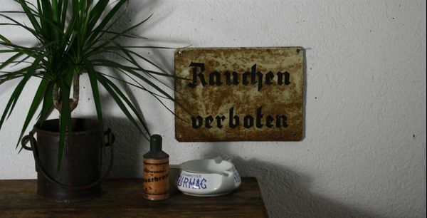 Insegne: Blechschild "Rauchen verboten" – Usato da Birrwil venduto da brandschatz_birrwil 1