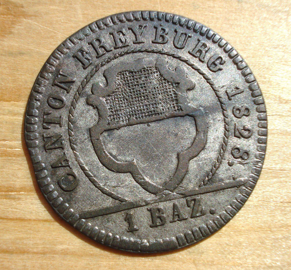 Tutti le monete: (D3) Freiburg Batzen 1828 – Usato da Erlach venduto da Net-Coins