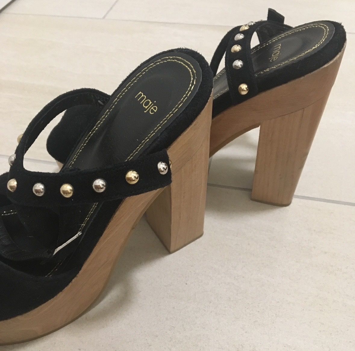Maje Scarpe da donna: Maje Sandalen Schwarz Gr. 37 – Usato da Pfäffikon SZ venduto da Candy.Co. 1