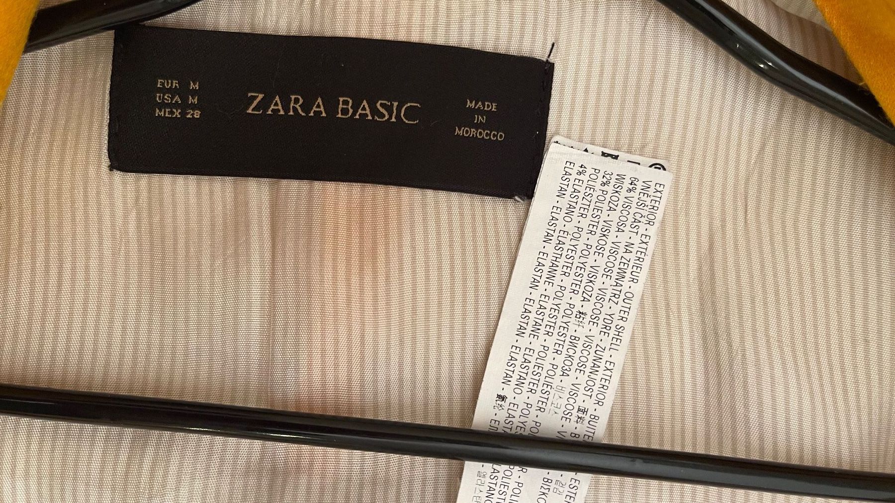 Zara Giacche: ZARA BASIC S M  28/NP65CHF Blazer Jacke Viscose Pe Gelb – Nuovo (secondo la descrizione) da Kölliken venduto da Hap-7 7