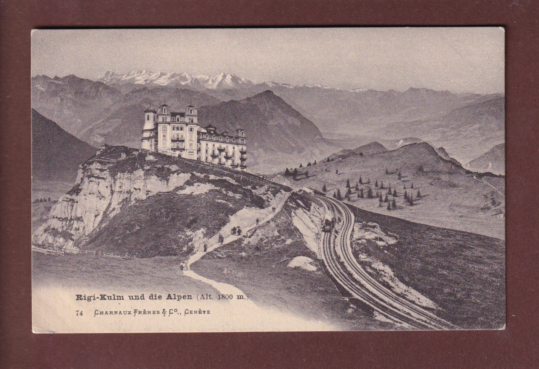 Cartoline postali: RIGI-KULM - Charnaux Frères – Usato da Pully venduto da nicecards