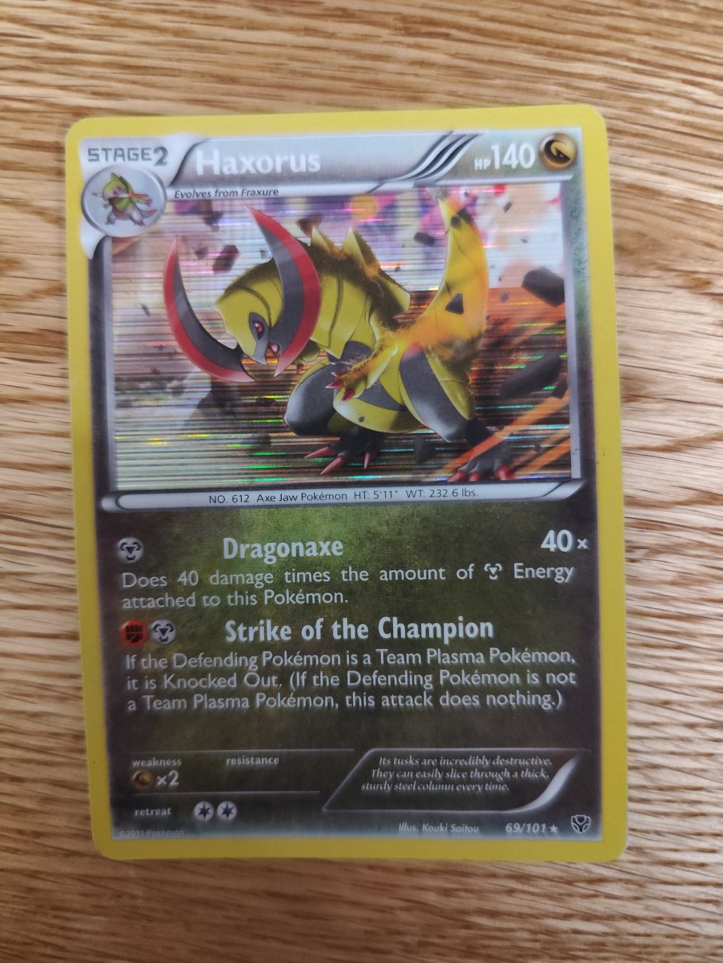 Pokémon Carte collezionabili: Pokemon Haxorus Black & White Plasma Blast holo – Nuovo (secondo la descrizione) da Winterthur venduto da SMOKY062