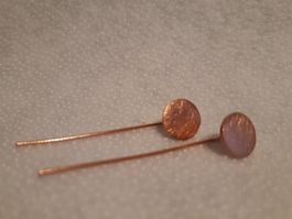 Ohrringe Silber 925 / Rose Gold Coin