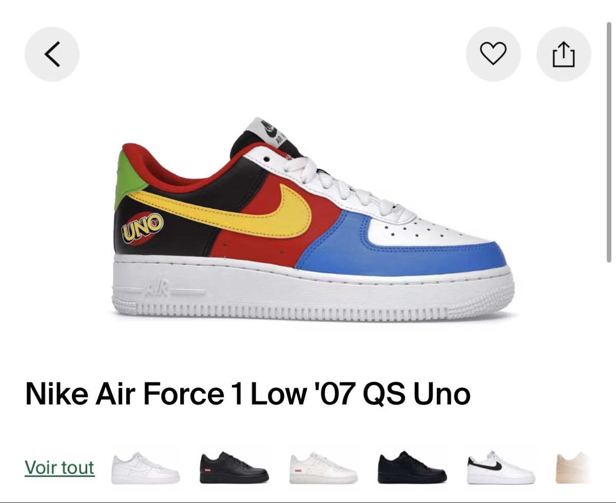 Nike Scarpe da uomo: AIR FORCE 1 '07 QS UNO ❤️💚 – Nuovo (secondo la descrizione) da Boudry venduto da LuigiLoot 8