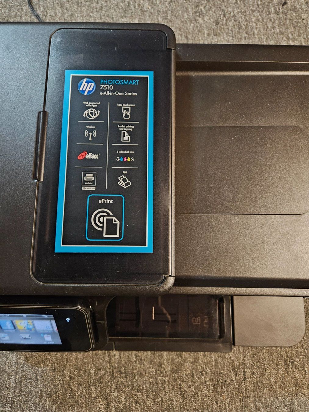 Hewlett Packard Drucker: Drucker HP Photosmart 7510 Multifunktionsgerät – Gebraucht aus Flamatt von 22oderso 3