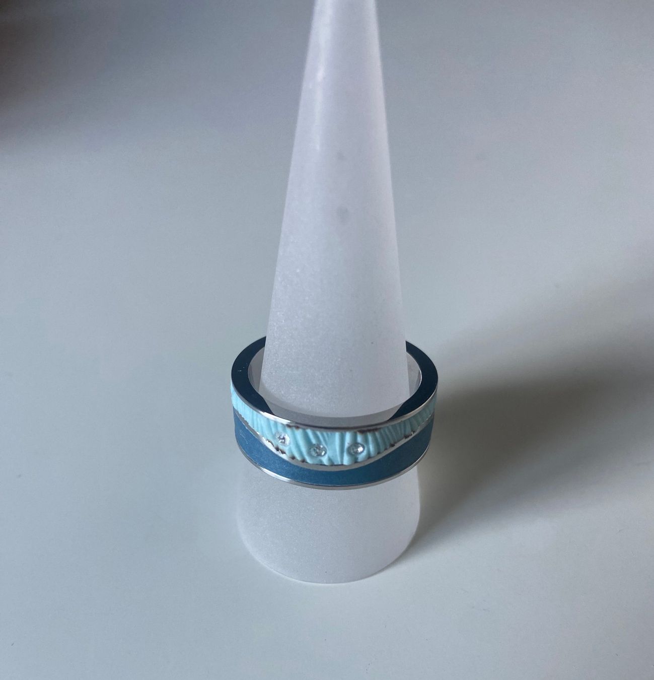 Ringe: Fingerring Edelstahl FIMO – Gebraucht aus Unterkulm von esco