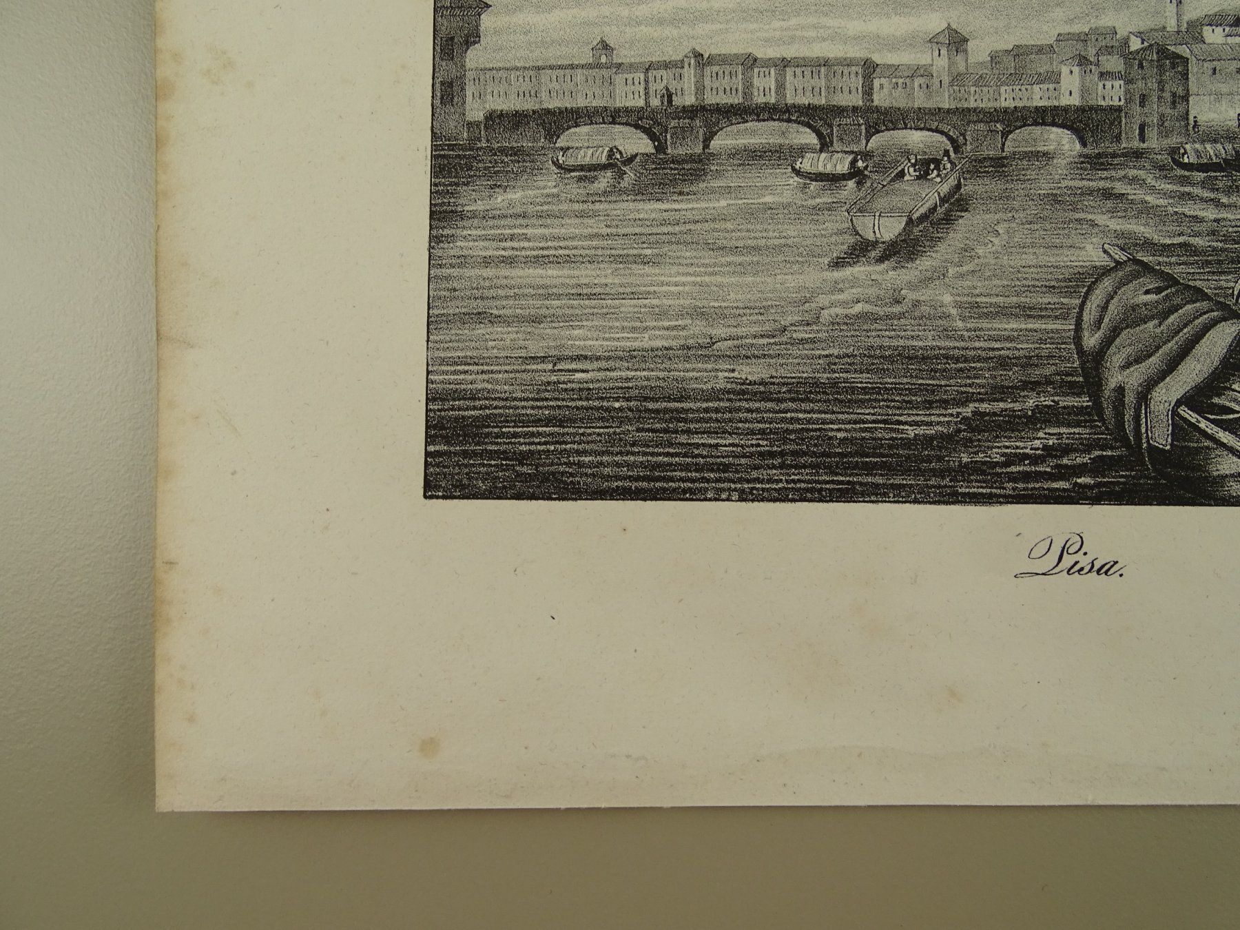 Incisioni: PISA, ITALIEN, LITHOGRAPHIE 1836 – Usato da Grüningen venduto da Kartensammler 6