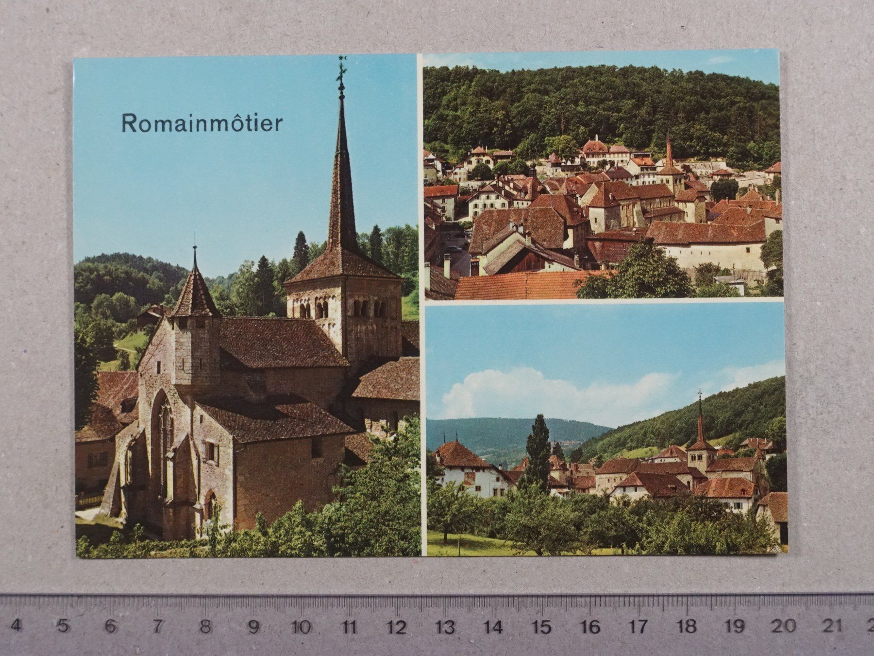 Cartoline postali: Romainmôtier, 1977 – Usato da Lenzburg venduto da fh1