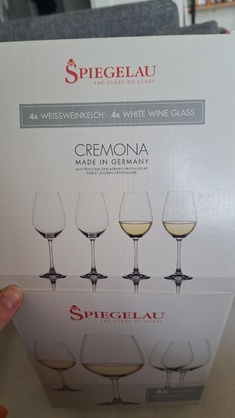 Bicchieri: 4x Weisswein Gläser, Spiegelau – Nuovo e nell'imballaggio originale da Baar venduto da L.isa28 1