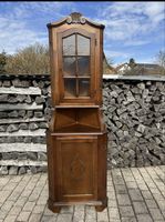 Meuble d'angle vintage en bois massif, hauteur 205 cm