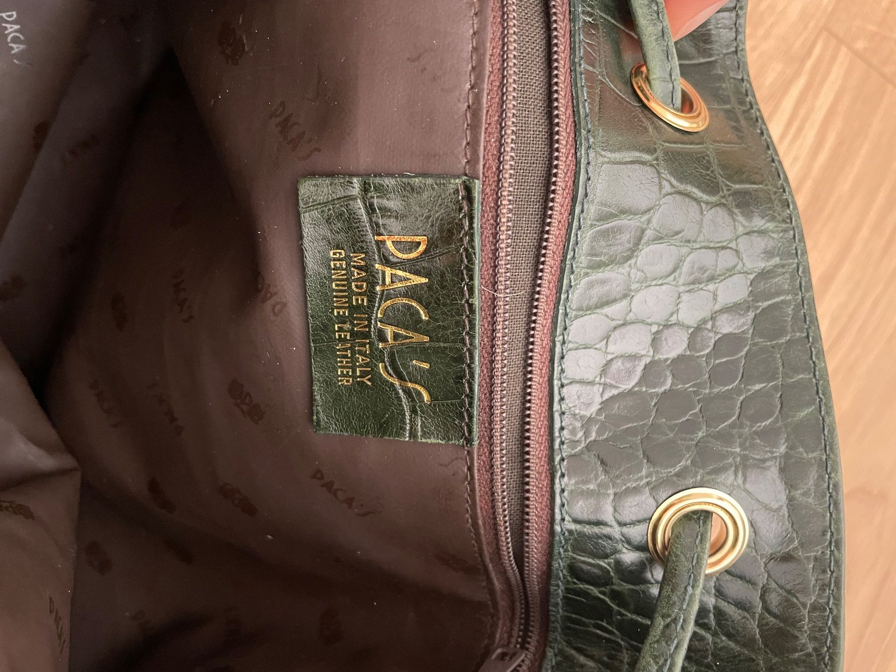 Borse da donna: Echtleder Schultertasche dunkelgrün – Usato da Fällanden venduto da adi_r9xb 6