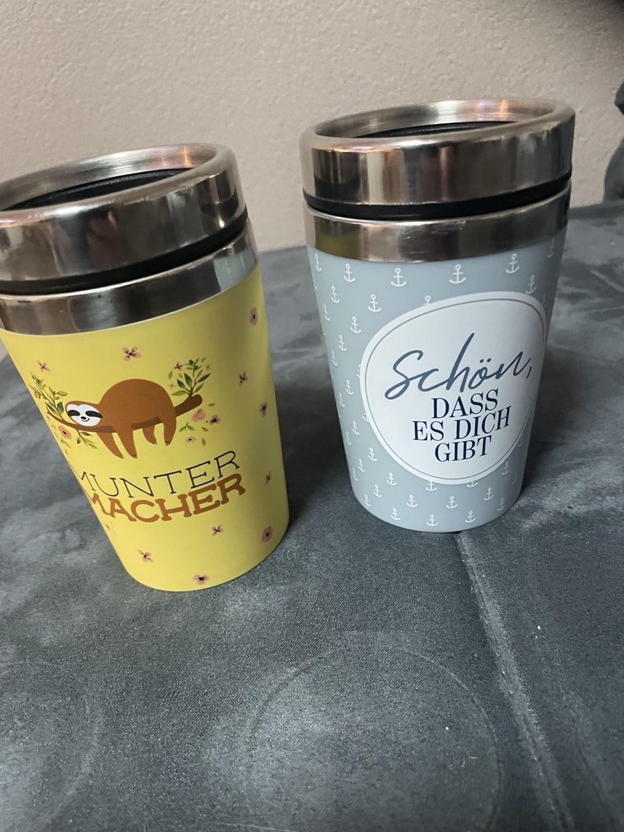 Contenitori & Simili: 2 Kaffeebecher to go neuwertig, – Usato da Ennetaach venduto da Ustraessle 2