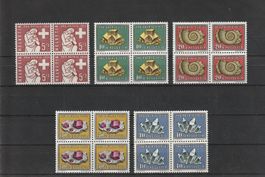 Pro Patria 1958 - Viererblöcke postfrisch