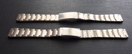 Vintage: 2 x Uhrenband OPTEL SWISS (Stahl/Inox)