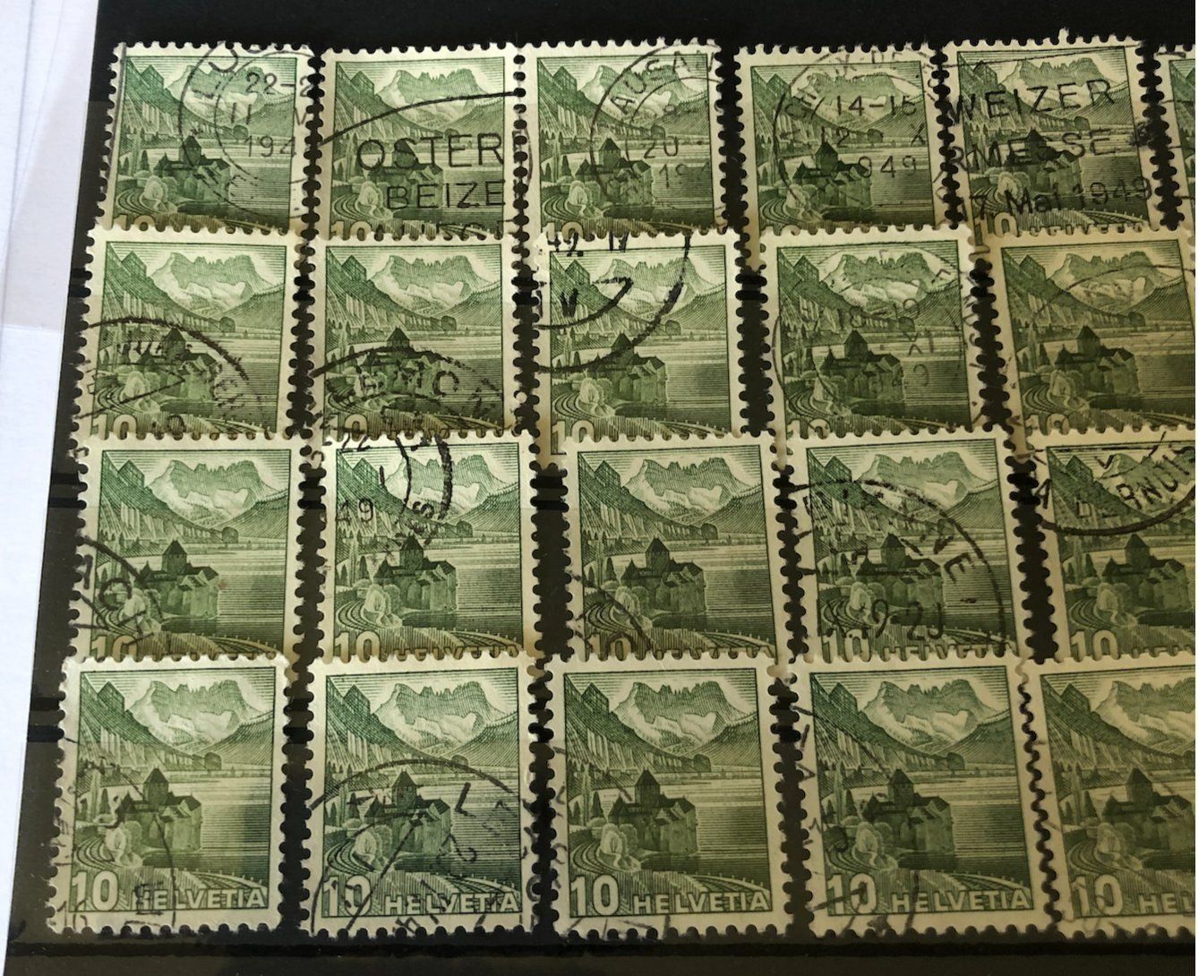 Tutti i francobolli: Landschaftsbilder Nr.286 Lot (3) – Usato da Aarau venduto da Billa007 1
