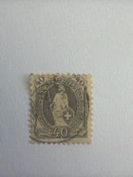 Briefmarke Schweiz 40 Rappen ohne Datum guter Zustand