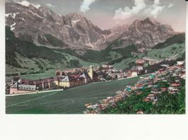 Engelberg 1957 coloriert mit Bahnstempel