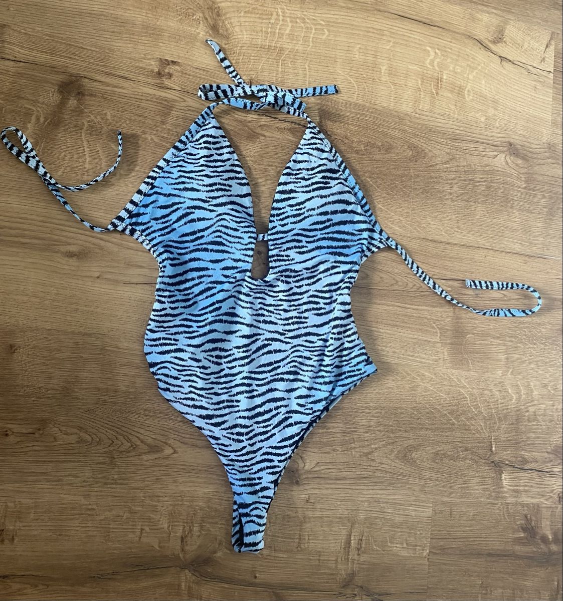Tezenis Costumi da bagno & Bikini: Badeanzug Tezenis Blau Zebra Print – Usato da Winterthur venduto da chiaroscuro27