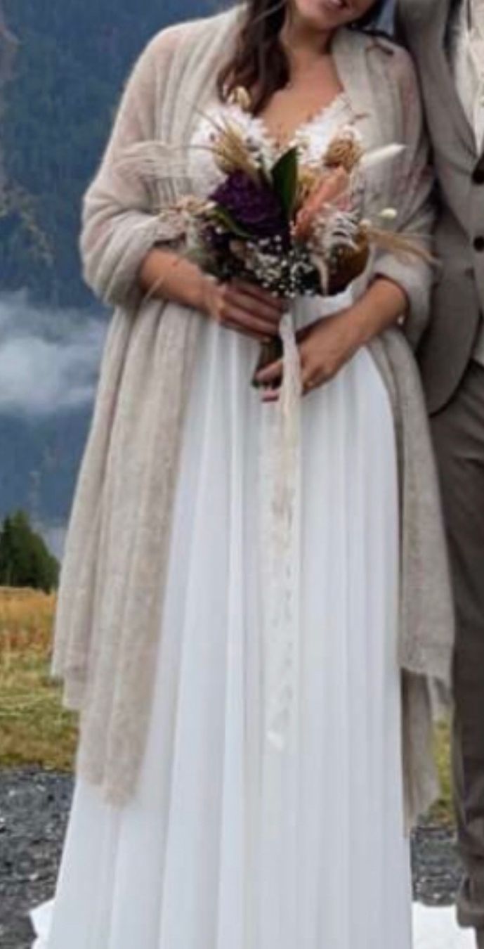 Vestiti: Wunderschönes Boho Hochzeitskleid von Monica Loretti – Usato da Naters venduto da Bena2 5