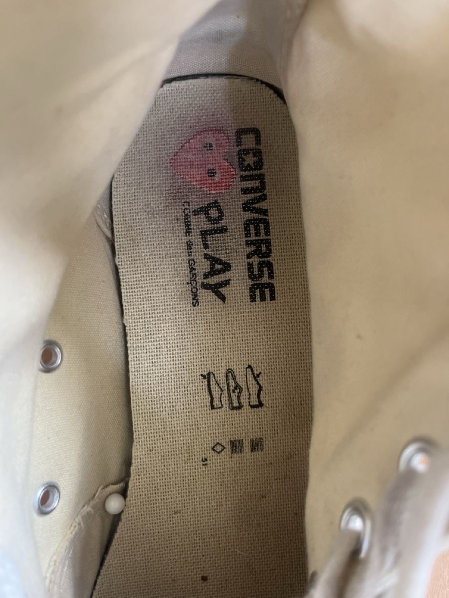Comme Des Garcons Scarpe da uomo: Converse Play Comme des Garçons Chuck Taylor Gr. 41 – Usato da Bern venduto da isabel70 3