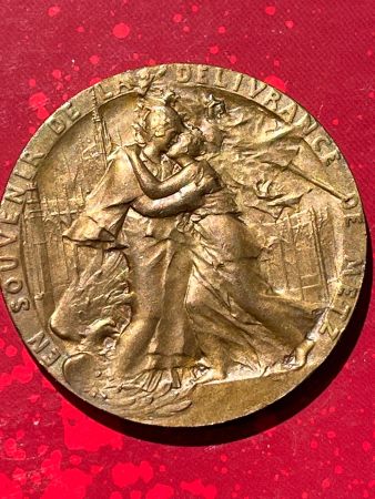 Frankreich Medaille 45 mm, Befreiung von Metz 1918