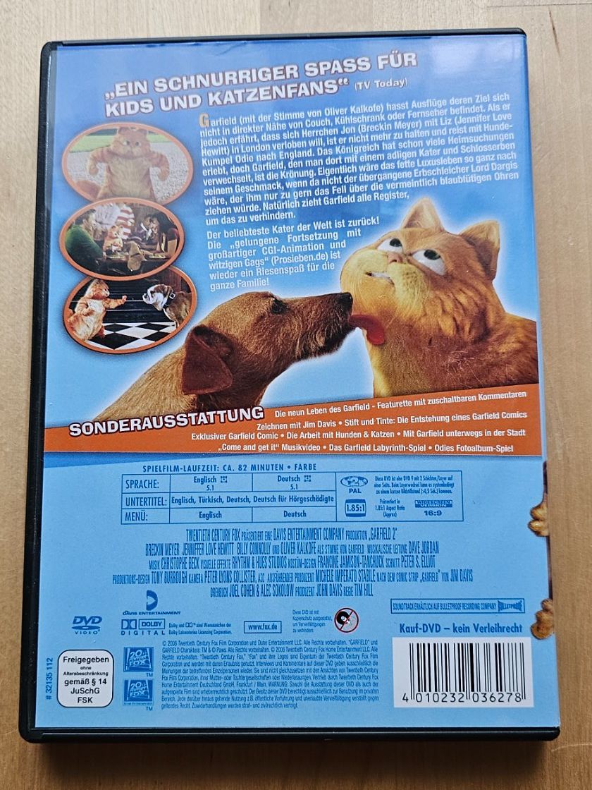 : GARFIELD 2/ DVD – Gebraucht aus Geuensee von jes_9xyk 1