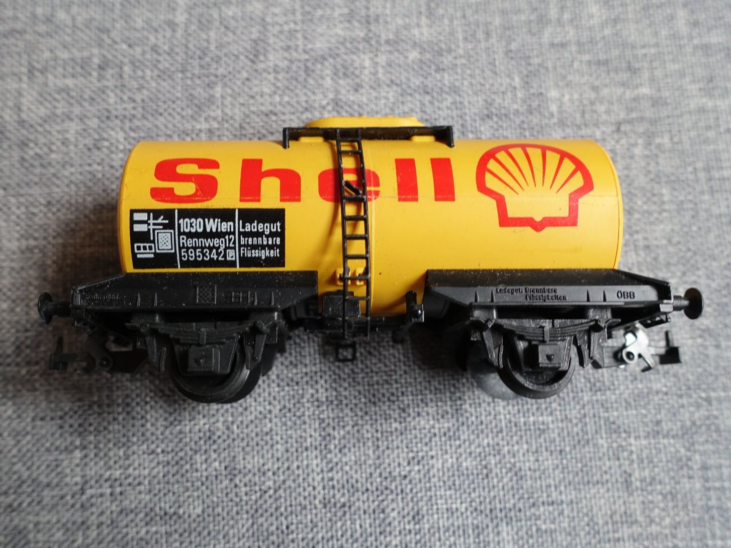 Kleinbahn Modellini di ferrovie: KLEINBAHN No. 313 Leichtkesselwagen "SHELL" – Usato da Wallbach venduto da Sarrows 1