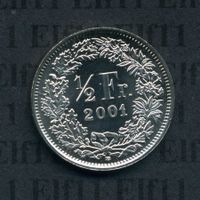 CHF___0.50 2001 stgl * nigelnagelneu! 50 Rappen