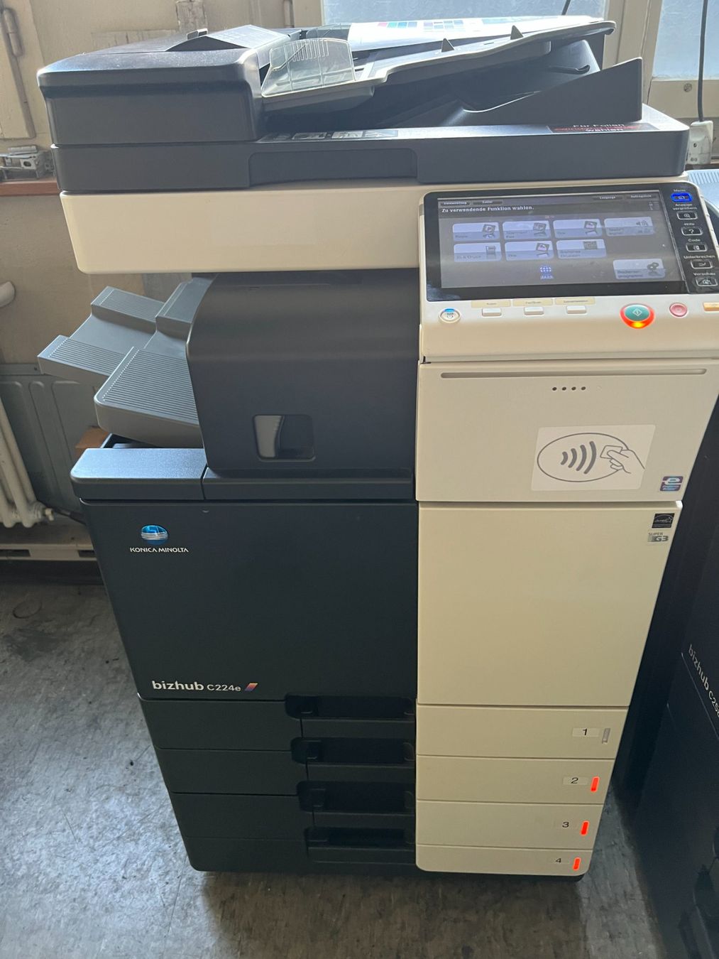 Konica Stampanti: COLOR A3 BIZHUB C224e – Usato da Wallisellen venduto da COMPAX-Wallisellen