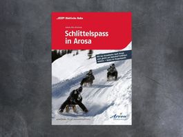 Plakat Schlittelspass in Arosa, RhB