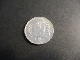 5.- Fr 1969  Superbe pièce  Superbe qualité  Top