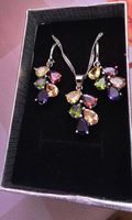 Ohrhänger & Halskette (Set) Silber 925 mit Zirkonia NEU