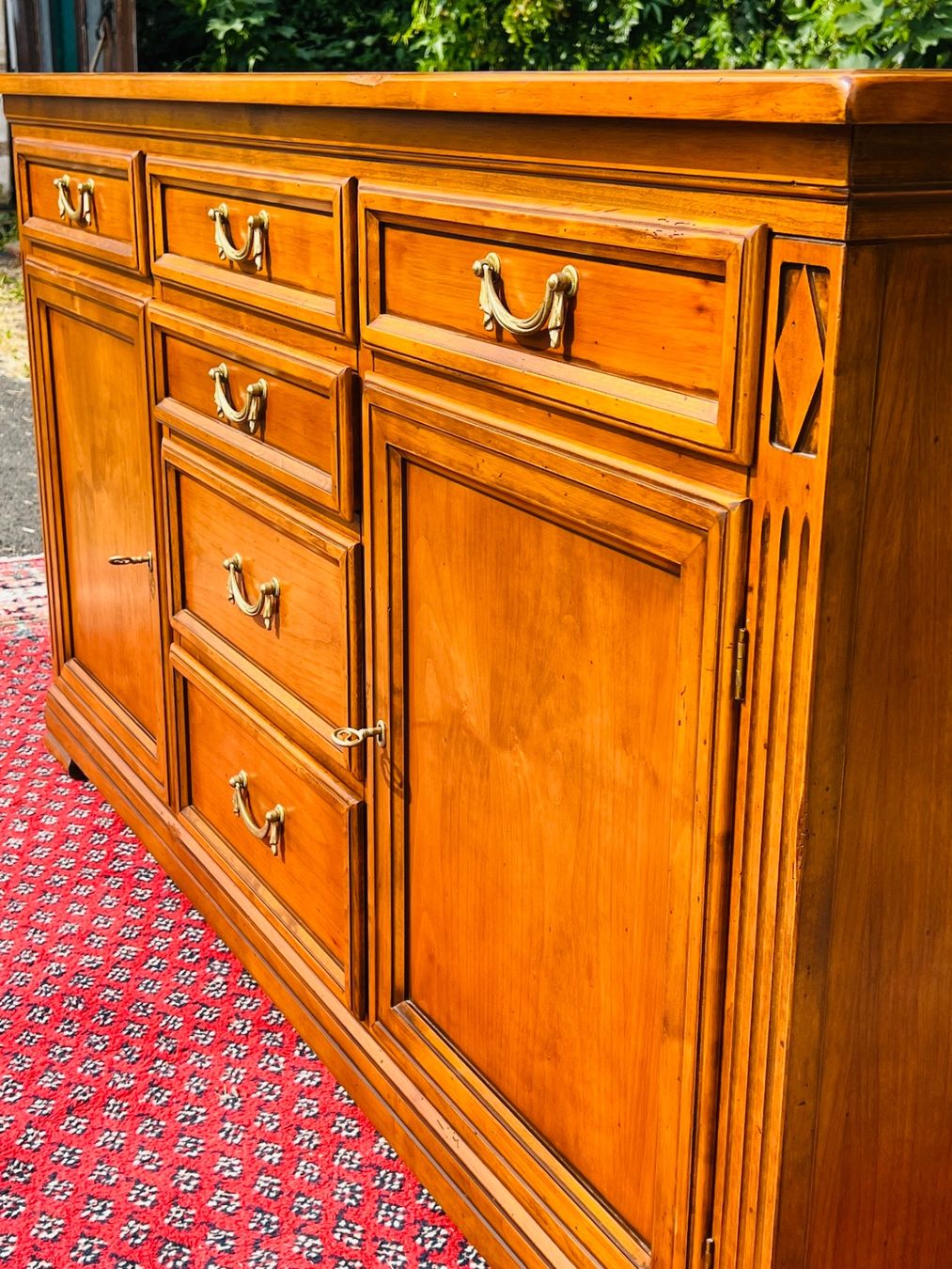 Cassettiere: Biedermeier Stilmöbel Kommode Barock Sideboard SELVA Kirsche – Usato da Gemünden venduto da GEUENWALD 6