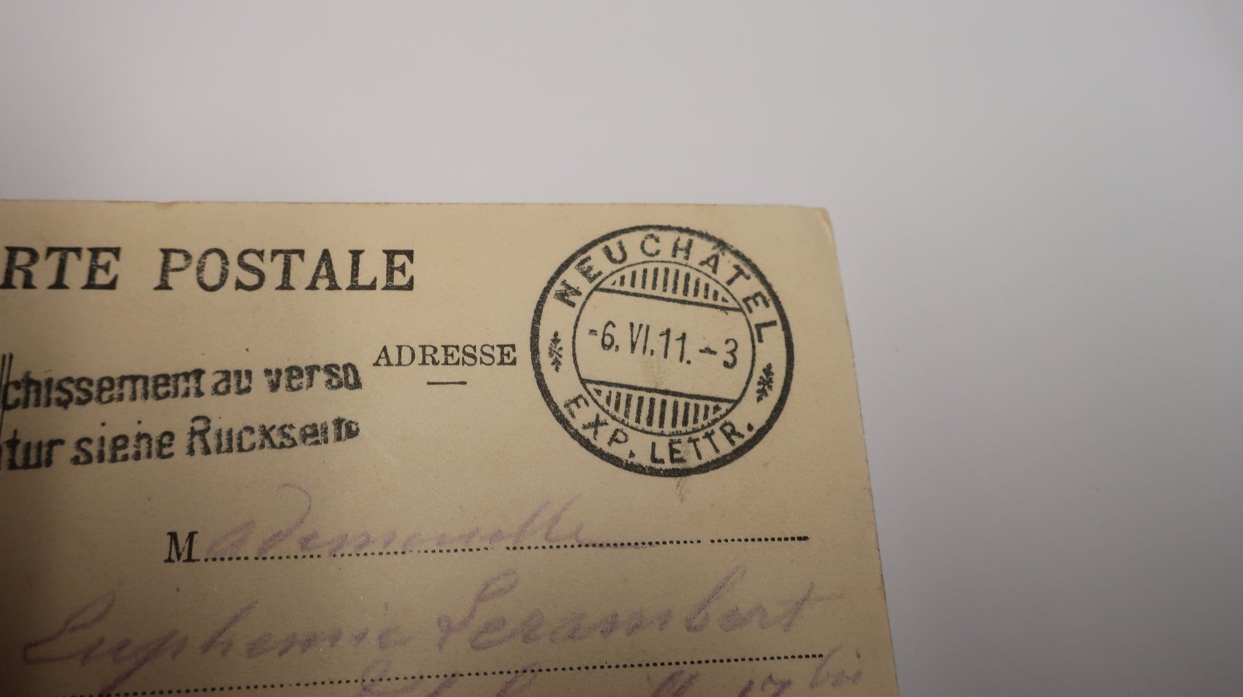 Cartoline postali: Neuchâtel et les Alpes 1911 – Usato da Cormoret venduto da Pascalll2001 5