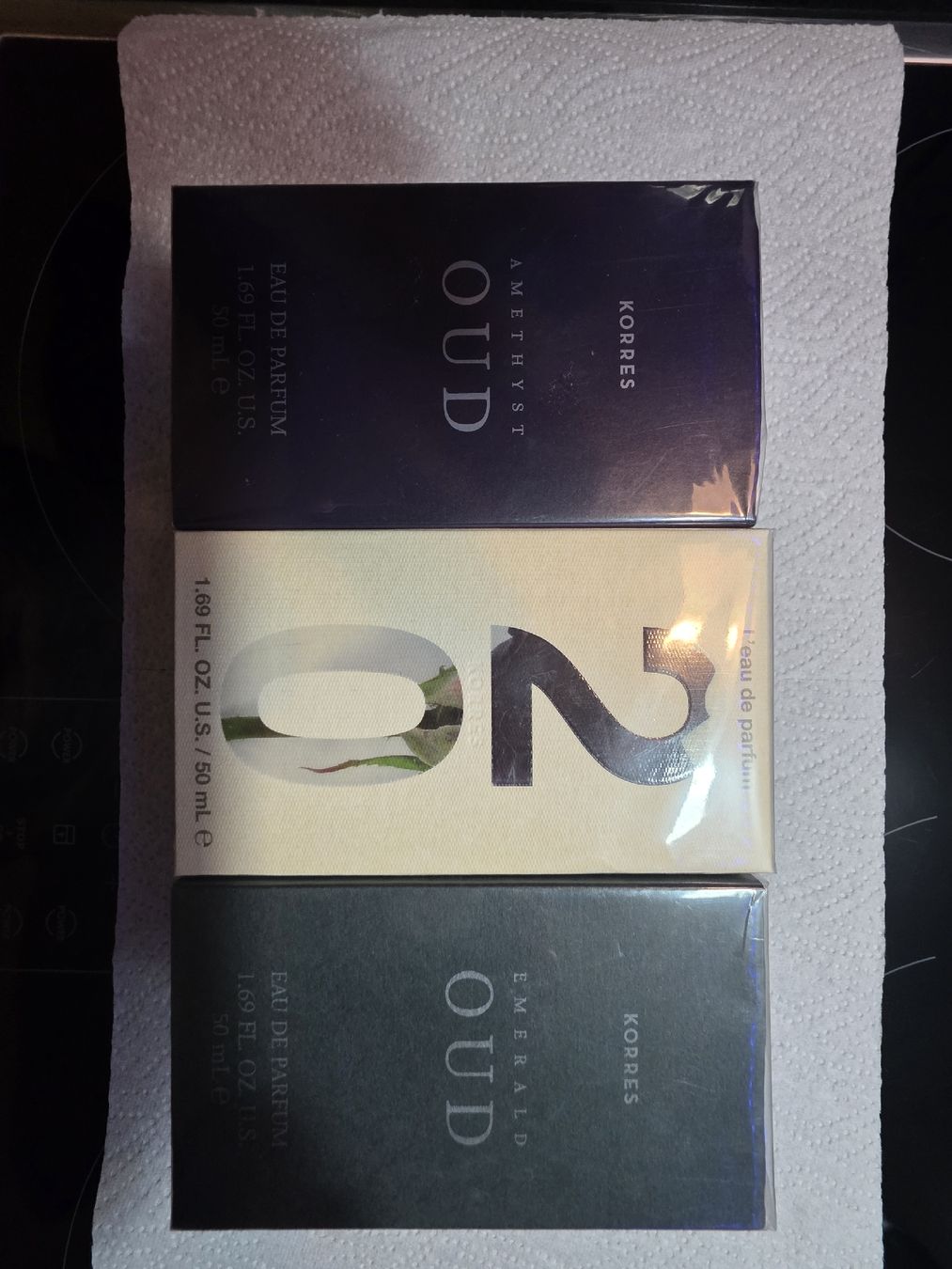 Profumi & Eau de Toilette: Korres Eau de Parfum 3er Set OUD Amethyst Emerald 50ml – Nuovo e nell'imballaggio originale da Hägendorf venduto da bue_58km 1